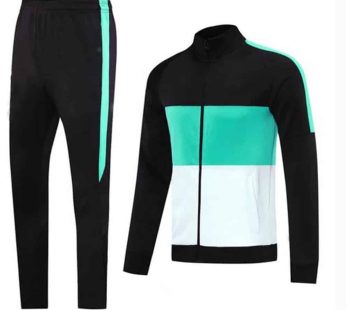 Black And Aqua Tracksuit